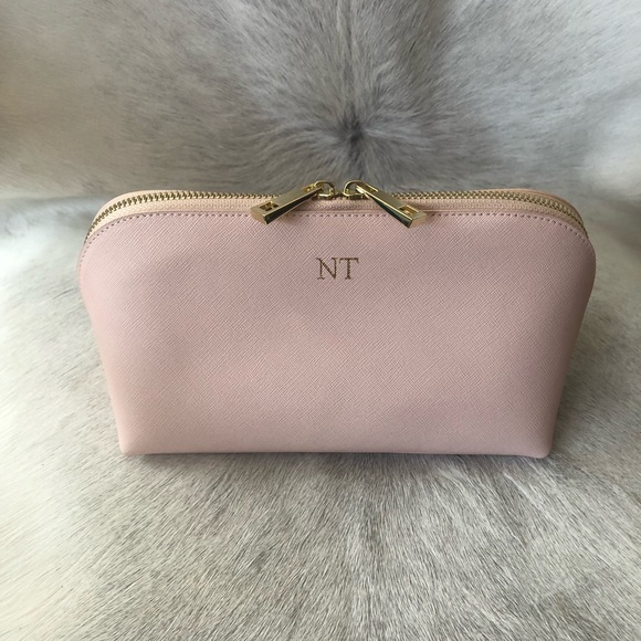 the daily edit Handbags - The Daily Edit cosmetic bag w/ initials “NT” new!